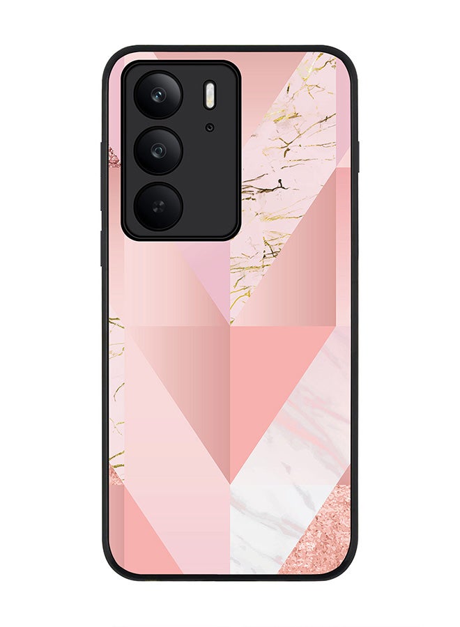 Stylizedd For Realme C75x / C75 4G Case,Slim fit Camera Protection, Shockproof Thin Phone cover  - Marble Pink Vintage - Image 1